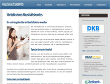 Tablet Screenshot of haushaltskonto.com